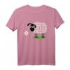 Süßes Schaf mit Blume Wolle T-Shirt für Mädchen und Mama – Perfekt als Geschenk, Hippie Kostüm & für Tier- und Blumenliebhaber