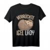 Verrückte Igel Lady Damen T-Shirt – Süßes Geschenk für Igel Liebhaberinnen zu Weihnachten, Muttertag & Geburtstag