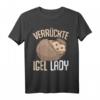 Verrückte Igel Lady Damen T-Shirt – Süßes Geschenk für Igel Liebhaberinnen zu Weihnachten, Muttertag & Geburtstag