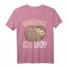 Verrückte Igel Lady Damen T-Shirt – Süßes Geschenk für Igel Liebhaberinnen zu Weihnachten, Muttertag & Geburtstag