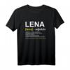 Lena T-Shirt mit Witz & Spruch | Persönliches Geschenk für Frauen, Mama & Ehefrau | Lustiges Namensshirt für Geburtstag & Weihnachten