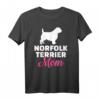 Norfolk Terrier Mama T-Shirt - Für Hundeliebhaberinnen und Hundemütter, klassisch geschnitten, perfekt als Geschenk