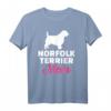 Norfolk Terrier Mama T-Shirt - Für Hundeliebhaberinnen und Hundemütter, klassisch geschnitten, perfekt als Geschenk