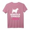 Norfolk Terrier Mama T-Shirt - Für Hundeliebhaberinnen und Hundemütter, klassisch geschnitten, perfekt als Geschenk