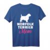 Norfolk Terrier Mama T-Shirt - Für Hundeliebhaberinnen und Hundemütter, klassisch geschnitten, perfekt als Geschenk