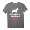 Norfolk Terrier Mama T-Shirt - Für Hundeliebhaberinnen und Hundemütter, klassisch geschnitten, perfekt als Geschenk