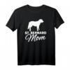 Bernhardiner Mama T-Shirt für Hundemütter – Klassisch geschnittenes, doppelt genähtes Hundeliebhaber-Shirt