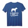 Bernhardiner Mama T-Shirt für Hundemütter – Klassisch geschnittenes, doppelt genähtes Hundeliebhaber-Shirt