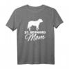 Bernhardiner Mama T-Shirt für Hundemütter – Klassisch geschnittenes, doppelt genähtes Hundeliebhaber-Shirt