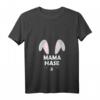 Damen Mama Hase Osterhase Ostergeschenk Partnerlook T-Shirt mit V-Ausschnitt - Lustiges Ostern Design für die Mutter
