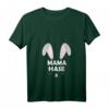 Damen Mama Hase Osterhase Ostergeschenk Partnerlook T-Shirt mit V-Ausschnitt - Lustiges Ostern Design für die Mutter