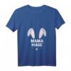 Damen Mama Hase Osterhase Ostergeschenk Partnerlook T-Shirt mit V-Ausschnitt - Lustiges Ostern Design für die Mutter