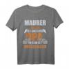 Lustiges Opa Maurer T-Shirt mit Spruch – Humorvolles Geschenk für Großvater, Vater und Maurer-Fans