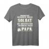 Herren T-Shirt Soldat Papa Armee Bundeswehr Kamerad mit lustigem Spruch - Perfektes Geschenk für Soldaten, Papas & Kameraden zu Weihnachten & Geburtstag