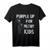 Purple Up for Military Kids – Monat des Militär-Kinds T-Shirt zur Unterstützung und Wertschätzung militärischer Familien