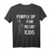 Purple Up for Military Kids – Monat des Militär-Kinds T-Shirt zur Unterstützung und Wertschätzung militärischer Familien