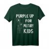 Purple Up for Military Kids – Monat des Militär-Kinds T-Shirt zur Unterstützung und Wertschätzung militärischer Familien