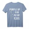 Purple Up for Military Kids – Monat des Militär-Kinds T-Shirt zur Unterstützung und Wertschätzung militärischer Familien