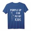 Purple Up for Military Kids – Monat des Militär-Kinds T-Shirt zur Unterstützung und Wertschätzung militärischer Familien
