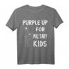 Purple Up for Military Kids – Monat des Militär-Kinds T-Shirt zur Unterstützung und Wertschätzung militärischer Familien