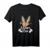 Kleiner Hase Osterhase florales Leo Outfit Damen T-Shirt – Lustiges Partnerlook für Ostern und perfekte Oster Geschenke für Frauen