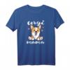 Corgi Dog Mama Damen Mädchen T-Shirt – Trendiges Welpe Mutter Hundeliebhaber Shirt für Geburtstag, Muttertag & Weihnachten