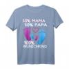 Mama Papa Babyfüße Wunschkind Familie T-Shirt – Süßes Schwangerschafts- und Babyshirt für Mütter, Väter & Familie als Geschenkidee