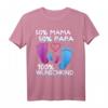 Mama Papa Babyfüße Wunschkind Familie T-Shirt – Süßes Schwangerschafts- und Babyshirt für Mütter, Väter & Familie als Geschenkidee