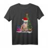 Lustiger hässlicher Weihnachts-Pullover mit Katze, Weihnachtsbaum und Lichtern – Originelles Geschenk für Katzenliebhaber und Weihnachtsfans