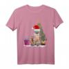 Lustiger hässlicher Weihnachts-Pullover mit Katze, Weihnachtsbaum und Lichtern – Originelles Geschenk für Katzenliebhaber und Weihnachtsfans