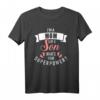 Mama Mutter Sohn Spruch Superkräfte T-Shirt – Liebevolles Eltern-T-Shirt für Mütter, Schwangere und Familien