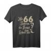 66. Geburtstag T-Shirt - Mit 66 Jahren da fängt das Leben an, Vintage Design, perfektes Geschenk für Geburtstagsfeier & Party