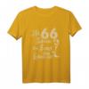 66. Geburtstag T-Shirt - Mit 66 Jahren da fängt das Leben an, Vintage Design, perfektes Geschenk für Geburtstagsfeier & Party