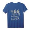 66. Geburtstag T-Shirt - Mit 66 Jahren da fängt das Leben an, Vintage Design, perfektes Geschenk für Geburtstagsfeier & Party