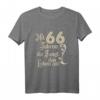 66. Geburtstag T-Shirt - Mit 66 Jahren da fängt das Leben an, Vintage Design, perfektes Geschenk für Geburtstagsfeier & Party