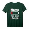 Mama von drei Jungs T-Shirt mit leerer Batterie – Perfektes Geschenk für Mama, Muttertag, Geburtstag & Weihnachten