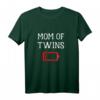 Lustiges Zwillingsmutter T-Shirt mit low Battery Symbol - Perfektes Geschenk für erschöpfte Mütter, die Ruhe und Humor suchen