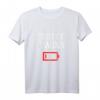 Lustiges Zwillingsmutter T-Shirt mit low Battery Symbol - Perfektes Geschenk für erschöpfte Mütter, die Ruhe und Humor suchen