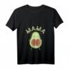 Damen Avocado Mama Zwillinge Schwangerschaft T-Shirt mit V-Ausschnitt – Perfekt für werdende Mütter, Schwangerschaftsverkündung & Muttertag