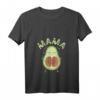 Damen Avocado Mama Zwillinge Schwangerschaft T-Shirt mit V-Ausschnitt – Perfekt für werdende Mütter, Schwangerschaftsverkündung & Muttertag