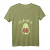 Damen Avocado Mama Zwillinge Schwangerschaft T-Shirt mit V-Ausschnitt – Perfekt für werdende Mütter, Schwangerschaftsverkündung & Muttertag