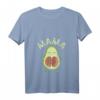 Damen Avocado Mama Zwillinge Schwangerschaft T-Shirt mit V-Ausschnitt – Perfekt für werdende Mütter, Schwangerschaftsverkündung & Muttertag