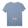 Damen Schwangerschaft T-Shirt mit V-Ausschnitt - Lustiges Zwillingsmutter-Geschenk zur Schwangerschaftsankündigung