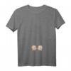 Damen Schwangerschaft T-Shirt mit V-Ausschnitt - Lustiges Zwillingsmutter-Geschenk zur Schwangerschaftsankündigung