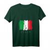 Damen I Love Italy T-Shirt mit Flagge - Trendiges grafisches V-Ausschnitt Shirt für Reisen, Sommer, Strand & Partys