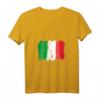 Damen I Love Italy T-Shirt mit Flagge - Trendiges grafisches V-Ausschnitt Shirt für Reisen, Sommer, Strand & Partys