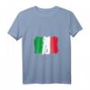 Damen I Love Italy T-Shirt mit Flagge - Trendiges grafisches V-Ausschnitt Shirt für Reisen, Sommer, Strand & Partys