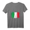 Damen I Love Italy T-Shirt mit Flagge - Trendiges grafisches V-Ausschnitt Shirt für Reisen, Sommer, Strand & Partys