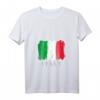 Damen I Love Italy T-Shirt mit Flagge - Trendiges grafisches V-Ausschnitt Shirt für Reisen, Sommer, Strand & Partys