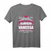Vanessa Name Lustiges Königin Shirt mit Krone – Personalisiertes Geschenk für Frauen zum Geburtstag, Weihnachten, Festival und Party